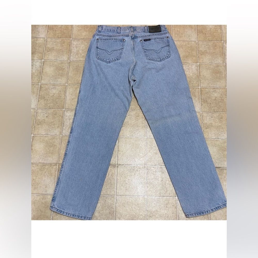 VTG, 90s 2000s Harley-Davidson Motorclothes Light Blue Men Straight Jeans 36x32